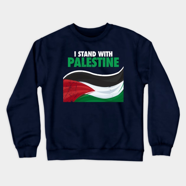 I Stand With Palestine / Palestine Crewneck Sweatshirt by Mas To